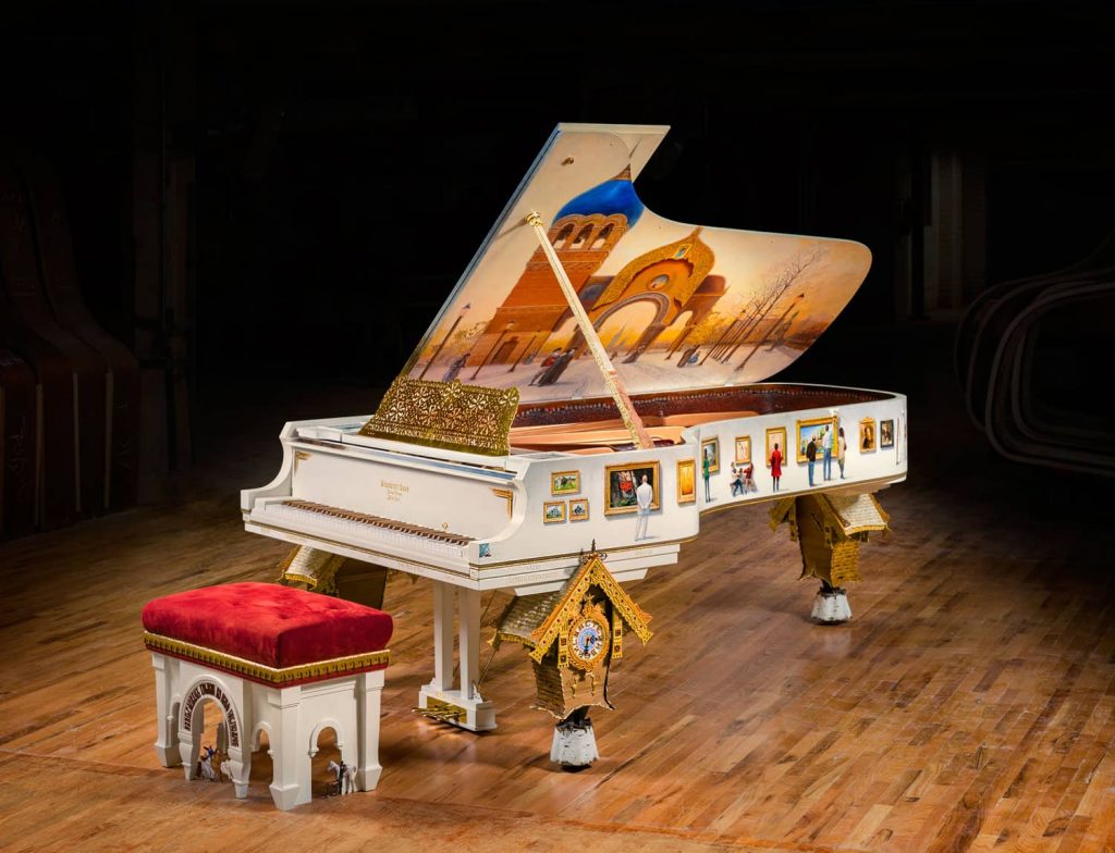 steinway pictures at an exhibition