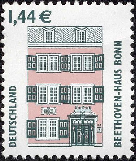 Briefmarke Beethoven Haus